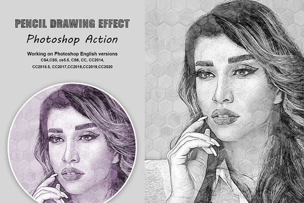 Download Pencil Drawing Effect PS Action