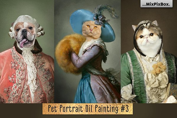 Download Pet Portrait Oil Background v.3