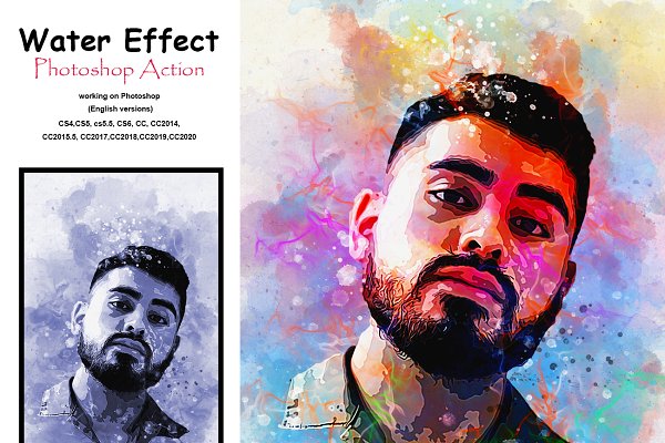 Download Watercolor Effect Photoshop Action