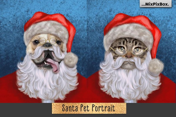 Download Santa Pet Portrait Backgrounds