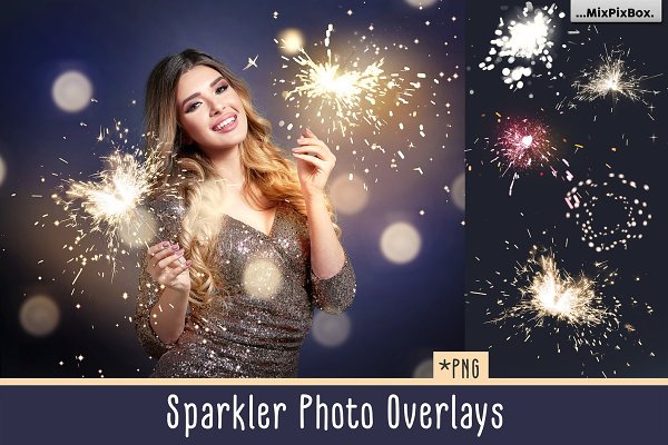 Download Sparkler Photo Overlays