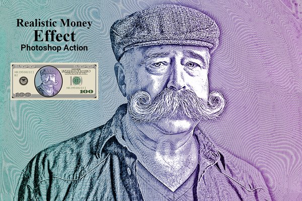 Download Realistic Money Effect Photoshop Act