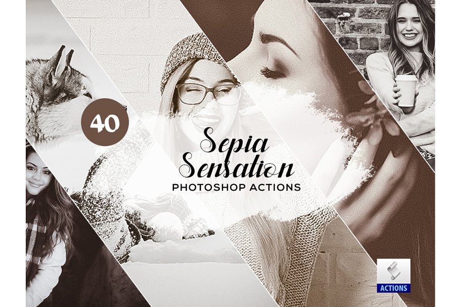 Download 40 Sepia Sensation Photoshop Actions