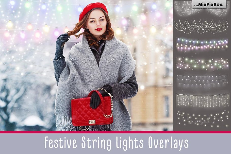 Download Festive String Lights Overlays