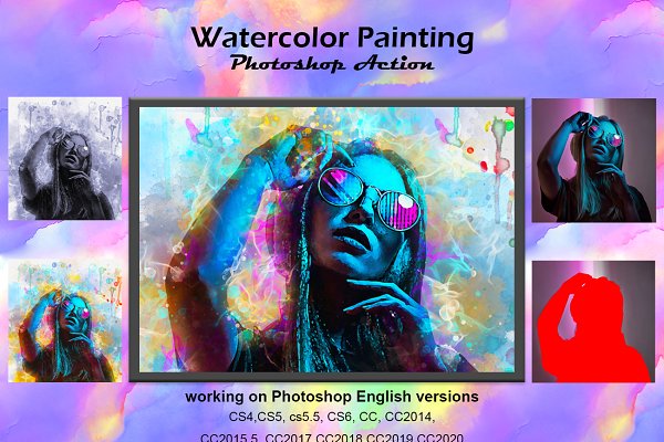 Download Watercolor Painting Photoshop Action