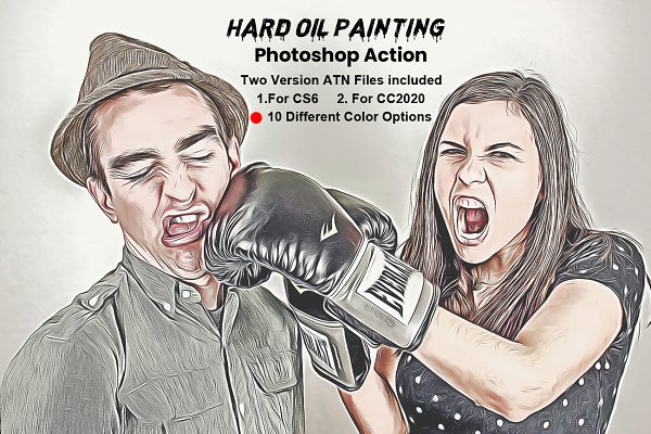 Download Hard Oil Painting Photoshop Action