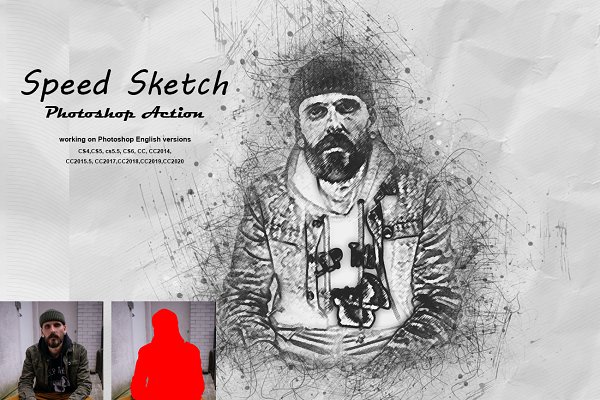 Download Speed Sketch Photoshop Action