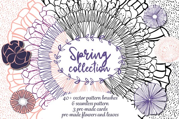 Download Spring collection - Pattern brushes