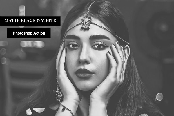 Download Matte Black & White Photoshop Action