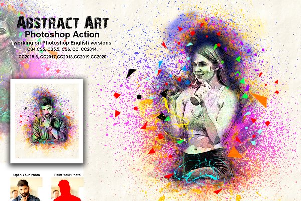 Download Abstract Art Photoshop Action