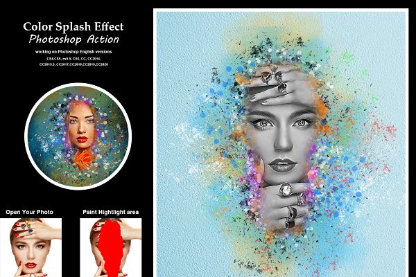 Download Color Splash Effect Photoshop Action