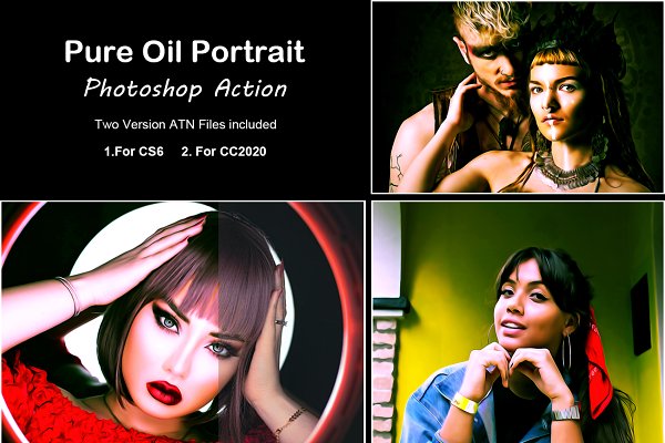 Download Pure Oil Portrait Photoshop Action