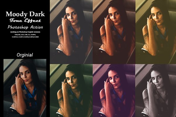 Download Moody Dark Tone Effect PS Action