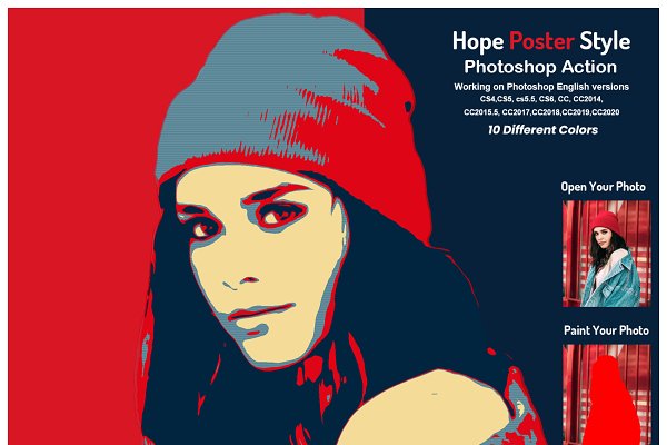 Download Hope Poster Style Photoshop Action