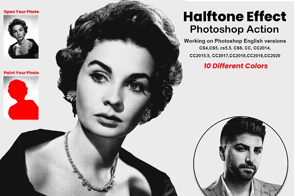 Download Halftone Effect Photoshop Action