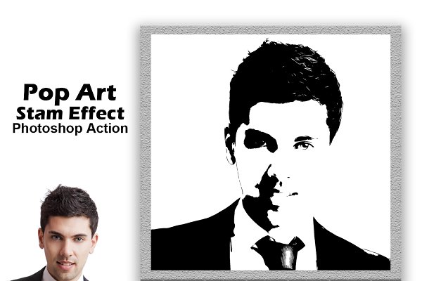 Download Pop Art Stamp Effect PS Action
