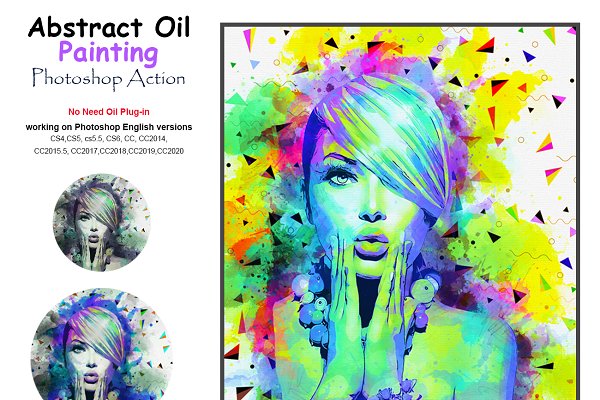 Download Abstract Oil Painting PS Action