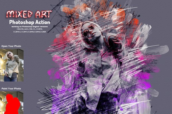 Download Mixed Art Photoshop Action