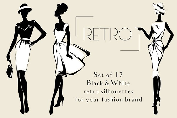 Download Retro Fashion Silhouettes