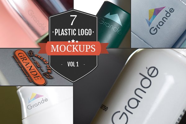 Download 7 Awesome Plastic Logo Mockups Vol.1