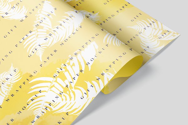 Download Gift Wrapping Paper Mockup