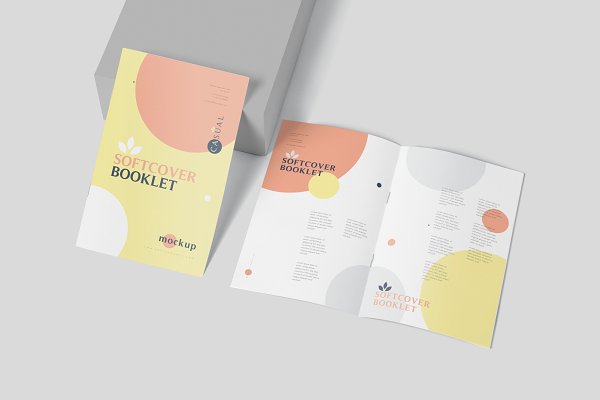 Download Rectangular Softcover Booklet Mockup