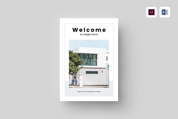 Download Welcome Book | MS Word & Indesign