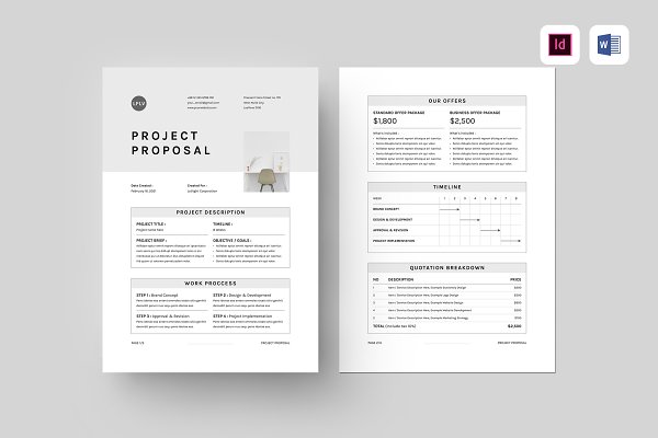 Download Proposal | MS Word & Indesign