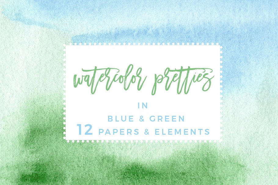 Download Blue & Green Watercolor Backgrounds