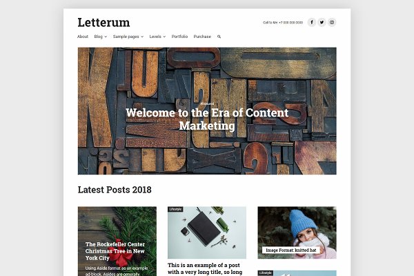 Download Gutenberg-ready Letterum Pro Theme