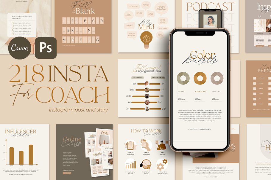 Download Instagram Creator For Coach CANVA PS
