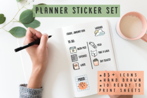 Download Planner Stickers - Hand Drawn Icons