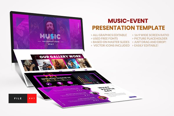 Download Music-Event PowerPoint Template