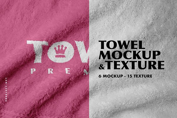 Download Towel Mockup & Texture Template