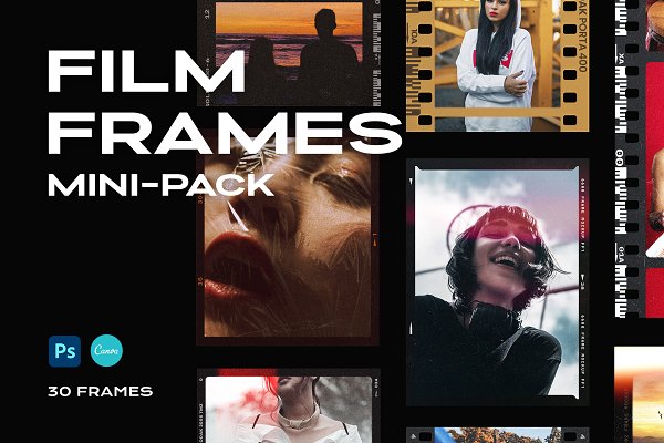Download Film Frame Mockup Template Mini Pack