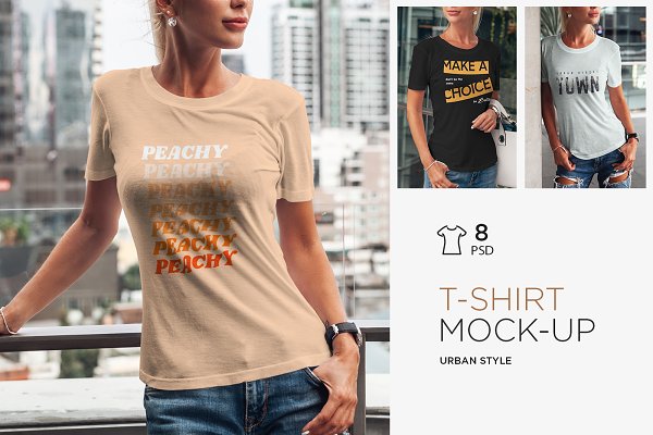 Download T-Shirt Mock-Up Urban Style