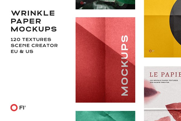Download Wrinkle Paper Mockup Branding Bundle