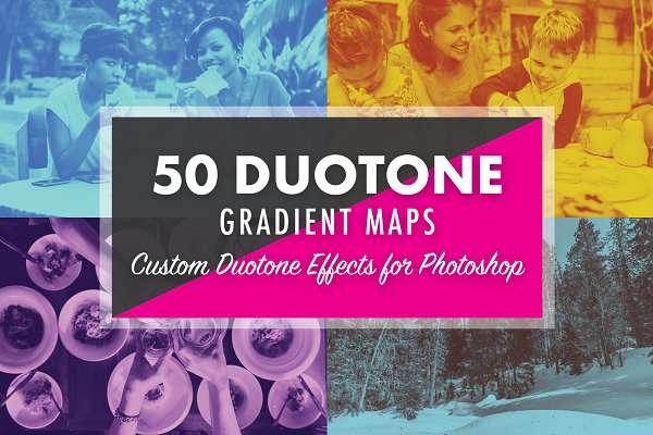 Download 50 Duotone Gradient Maps