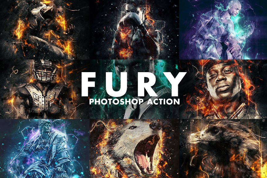 Download Fury Photoshop Action