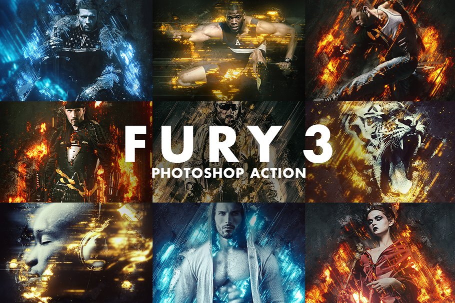 Download Fury 3 Photoshop Action