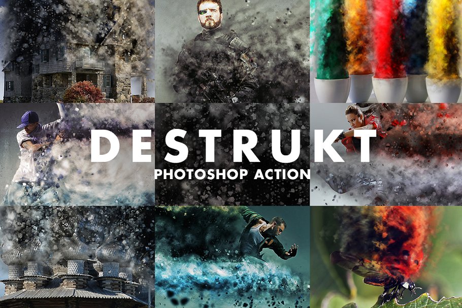 Download Destrukt Photoshop Action