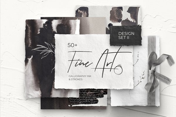 Download FINE ART ll modern design set (ink)
