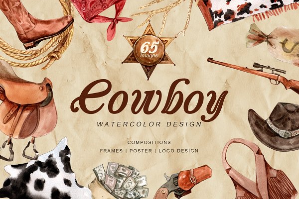 Download The Story of Cowboy Hero Watercolor