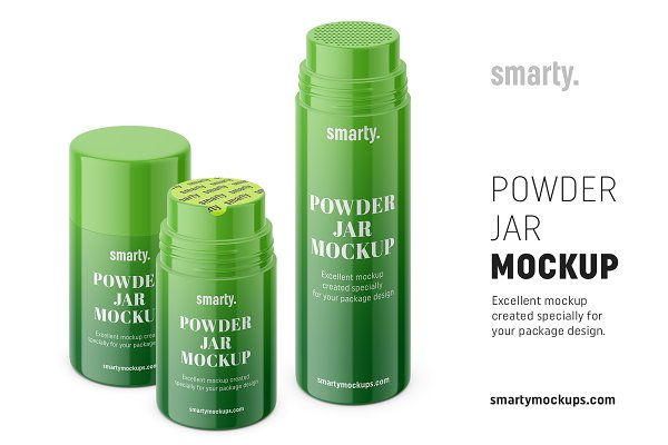 Download Powder jar mockups