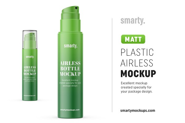 Download Matt airless bottle mockup