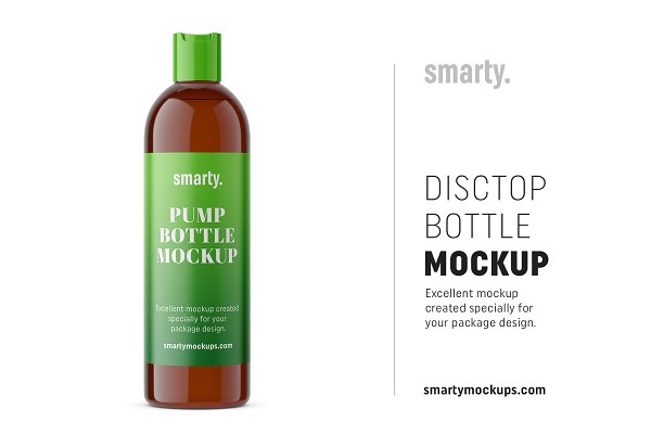 Download Cosmetic bottle / disctop / amber