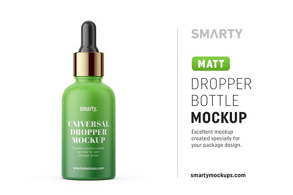 Download Matt dropper bottle mockup