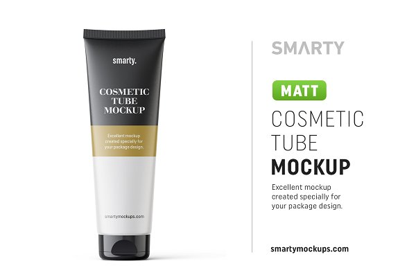 Download Matt cosmetic tube mockup