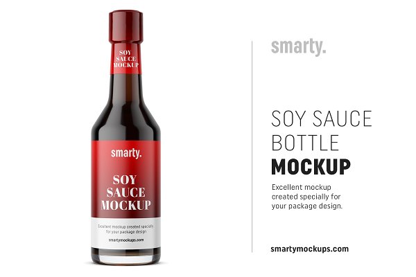 Download Soy sauce bottle mockup
