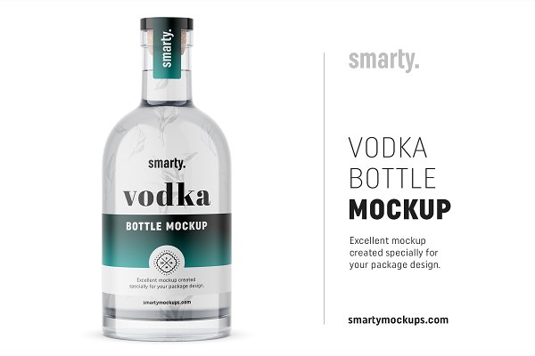 Download Vodka bottle mockup